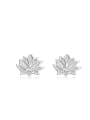 thumb Maple Leaves-shape Sweetly Stud Earrings 0