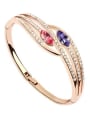 thumb Fashion Rose Gold Plated Oval austrian Crystals Alloy Bangle 3