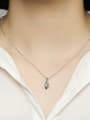 thumb 925 Sterling Silver With Cubic Zirconia Simplistic Note Necklaces 1