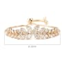 thumb Copper With pper + Cubic Zirconia  Fashion  Leaf  adjustable Bracelets 3
