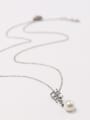 thumb Copper With Artificial Pearl  Simplistic Monogrammed Necklaces 1