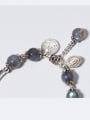 thumb 925 Sterling Silver With Silver Plated and moonstone & strawberry crystals Add-a-bead Bracelets 2