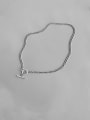 thumb 925 Sterling Silver With Antique Silver Plated Simplistic Chain Necklaces 1