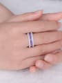 thumb Purple Zircon Multistone ring 1
