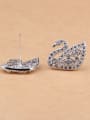 thumb Cartoon Zircon Sterling Silver European And Classic stud Earring 1