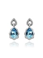 thumb Fashion Crystal Water Drop Stud Earrings 2