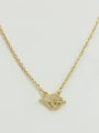 thumb Gold Plated Double Heart Necklace 0