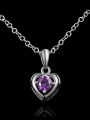 thumb Fashion 925 Sterling Silver Cubic Zircon Heart Pendant 0