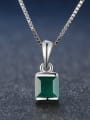 thumb Natural Agate Platinum Plated Silver Necklace 2