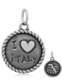 thumb Stainless Steel With Antique Silver Plated Vintage Round Charms 3