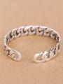 thumb Personalized Chain Opening Silver bangle 2
