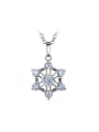 thumb Fashionable Snowflake Shaped Rhinestone Necklace 0