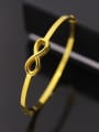 thumb Exquisite 8 Shaped Simple Style Opening Bangle 0