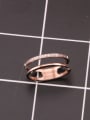 thumb Double Lines Zircons Fashion Ring 2