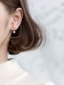 thumb 925 Sterling Silver With 18k Rose Gold Plated Cute Bowknot Stud Earrings 1
