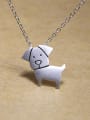 thumb Simple Little Puppy Pendant 925 Silver Necklace 0