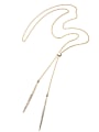 thumb Simple Willow-shaped Alloy Necklace 2