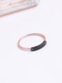 thumb Black Resin Rose Gold Plated Ring 1