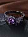 thumb Personalized Zircon Gun Color Plated Ring 2