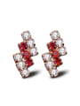 thumb Fashion Shining AAA Zircons Rose Gold Plated Women Clip Earrings 0