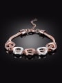 thumb Adjustable Length Rose Gold Plated Double Color Necklace 1