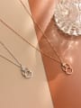 thumb Sterling Silver Necklace circular AAA Zircon Necklace 2