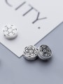 thumb 925 Sterling Silver With Antique Silver Plated Vintage Flower Beads 2