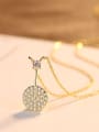 thumb Sterling Silver with AAA zircon plated 18K gold necklace 3