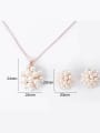 thumb 2018 Alloy Rose Gold Plated Fashion Artificial Pearls Two Pieces Jewelry Set 3