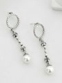 thumb Vintage Sterling Silver  With Artificial Pearl Vintage Round Beads Pendants   Earrings 4
