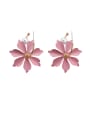 thumb Alloy With Champagne Gold Plated Fashion Flower Hook Earrings 0