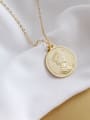 thumb Sterling Silver Elizabeth coin gilded Pendant Necklace 0