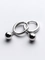 thumb Fashion Round Shaped S925 Silver Clip Earrings 0
