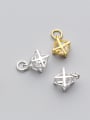 thumb 925 Sterling Silver With Gold Plated Trendy Geometric Charms 0