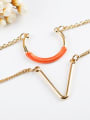 thumb All-match V Shaped Double Layer Necklace 2