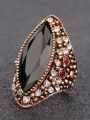 thumb Retro style Oval Resin stone Rhinestones Alloy Ring 2