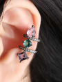 thumb Copper With Cubic Zirconia Delicate Geometric Stud Earrings 1