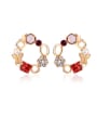 thumb Fashion Women Austria Crystal stud Earring 2