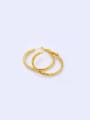 thumb Copper Alloy 24K Gold Plated Simple Big hoop earring 2