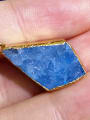 thumb Fashion Natural Blue Crystal Gold Plated Pendant 1