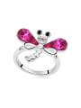 thumb Fashion Dragonfly austrian Crystals Alloy Ring 0