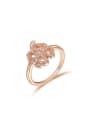 thumb All-match Bowknot Shaped Rose Gold Copper Ring 0