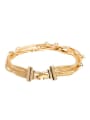 thumb Multi-layer Design 18K Gold Rhinestone Bracelet 1