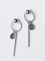 thumb Delicate Water Drop Shaped S925 Silver Glue Drop Earrings 0