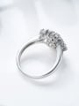 thumb Exaggerated Zircon Platinum Plated Women Ring 3