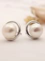 thumb 2018 Freshwater Pearl Round stud Earring 0