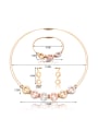 thumb Alloy Imitation-gold Plated Fashion Hollow Circles Three Pieces Jewelry Set 3