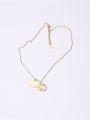 thumb Titanium With Gold Plated Simplistic Smooth Round Necklaces 1