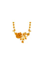 thumb Copper Alloy 24K Gold Plated Classical Flower Necklace 0