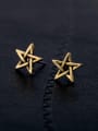 thumb Alloy Gold Plated Star stud Earring 2